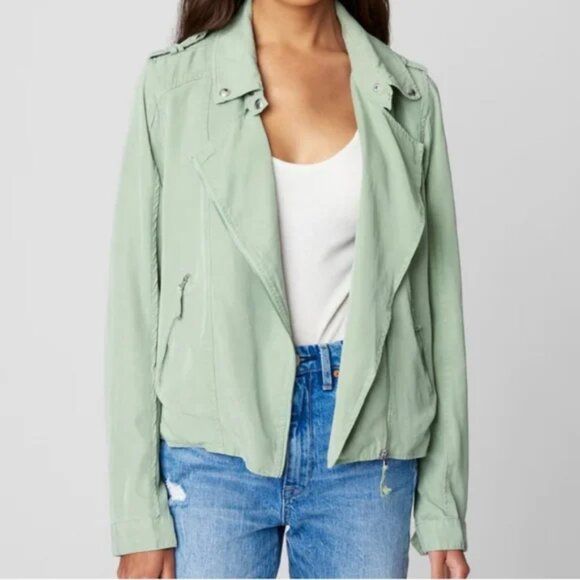 Blank NYC Good Times Ahead Moto Jacket In Tan Size M - Picture 5 of 16